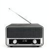 Bluetooth Clock Radio Audiocrazy Wood Grain Design-1