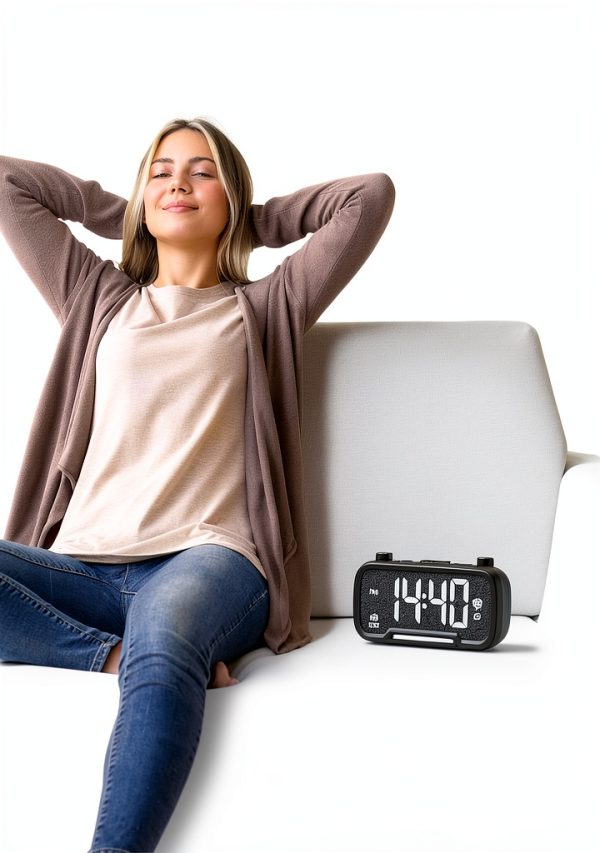 Mesqool Digital Alarm Clock Radio-2