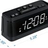 ZAPALA Expert Digital Clock Radio White ABS Material-6