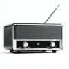 Bluetooth Clock Radio Audiocrazy Wood Grain Design-4