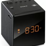 Sony Alarm Clock Radio Black LCD Adjustable-0