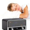Bluetooth Clock Radio Audiocrazy Wood Grain Design-5
