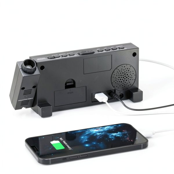 Mesqool Projection Alarm Clock with FM Radio-6