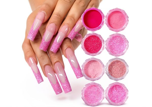 JinXi Glitter Nail Art Set Multicolor 12 Shades-1