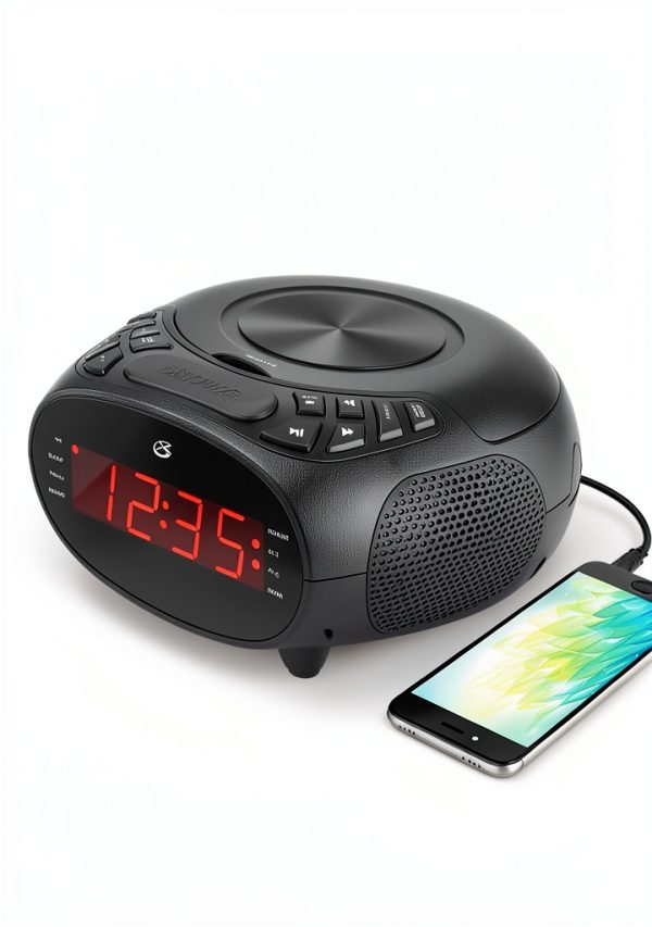 GPX Classic LED Alarm Clock Radio-2