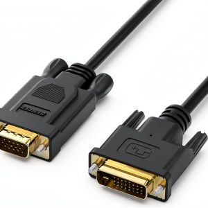 DVI to VGA Adapter Benfei Quad Shielded Cable-0