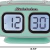 Studebaker Teal Retro Digital Alarm Clock-5