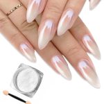 White Nail Glitter Powder Deepmind Beauty-0