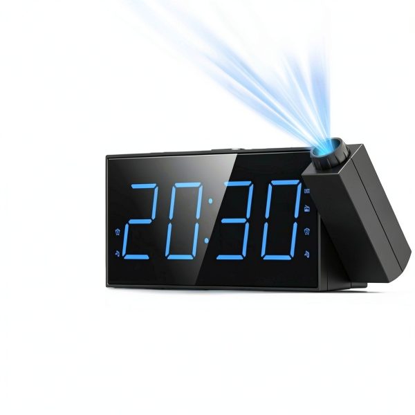 Mesqool Projection Alarm Clock with FM Radio-3