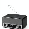 Bluetooth Clock Radio Audiocrazy Wood Grain Design-3