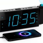 Mesqool Projection Alarm Clock with FM Radio-0