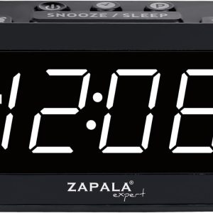 ZAPALA Expert Digital Clock Radio White ABS Material-0