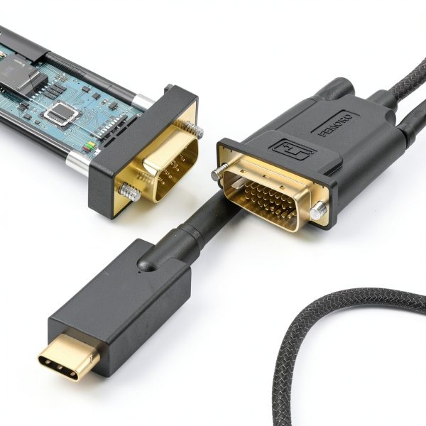 FEMORO USB C to DVI Cable Black Male-to-Male-7