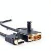 Znoogrn DVI Cable 6ft Black Lightweight Connector-1