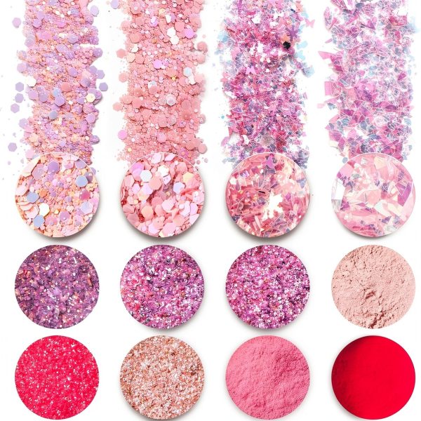 JinXi Glitter Nail Art Set Multicolor 12 Shades-2