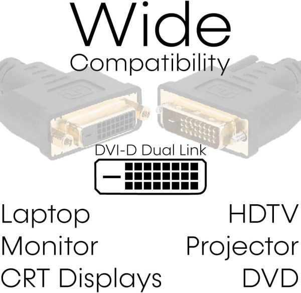 DVI Cables Black 10FT Cmple-1