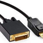 Znoogrn DVI Cable 6ft Black Lightweight Connector-0
