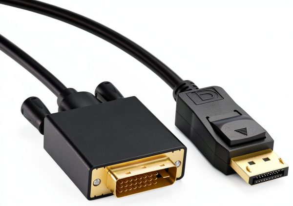 Znoogrn DVI Cable 6ft Black Lightweight Connector-0