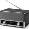 Bluetooth Clock Radio Audiocrazy Wood Grain Design-0