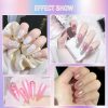 White Nail Glitter Powder Deepmind Beauty-5