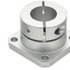 Round Square Compact Flanged Mount Cast Bearing D20mm Circular CUBATR-2