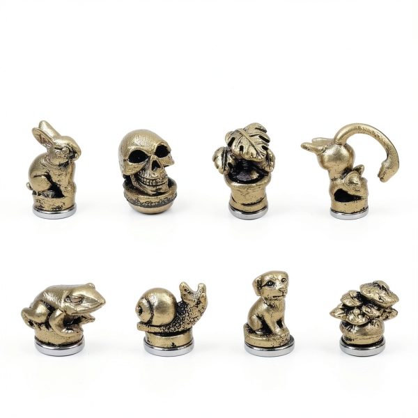 Vintage Animal Door Hinge Heads Decorative Topper Set of 3 Magnetic-5