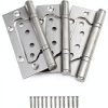 Door Hinge AKOAK 3‑Piece 4" Stainless Steel Bearing for Wooden Doors-0