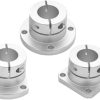 Round Square Compact Flanged Mount Cast Bearing D20mm Circular CUBATR-1