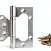 Door Hinge AKOAK 3‑Piece 4" Stainless Steel Bearing for Wooden Doors-1