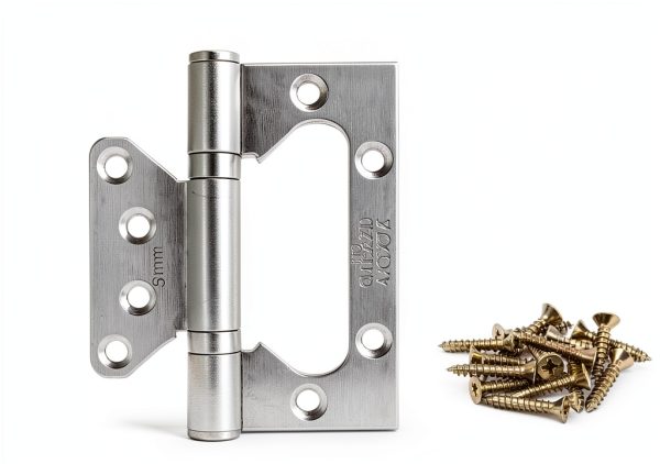 Door Hinge AKOAK 3‑Piece 4" Stainless Steel Bearing for Wooden Doors-1