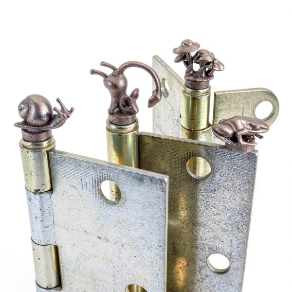 Vintage Animal Door Hinge Heads Decorative Topper Set of 3 Magnetic-4